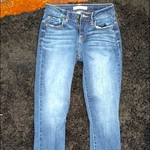 Mid rise skinny jeans